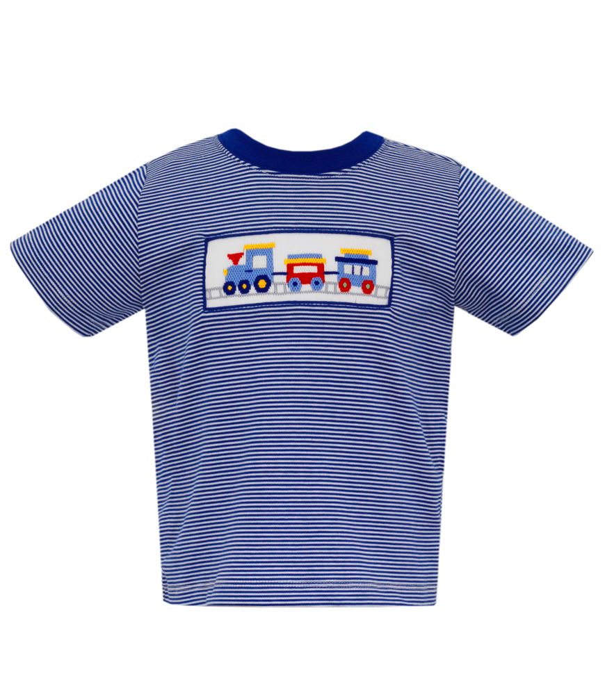 Anavini Smocked Train Shirt – Kids on King - Main Image