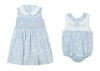 Marco & Lizzy by Little Threads Blue Flowers Smocked Dress - Kids on King