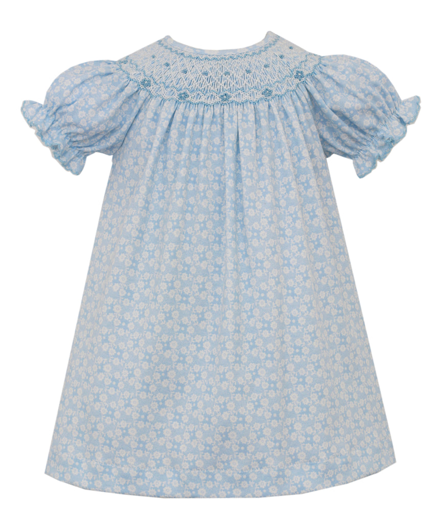 Petit Bebe Liberty London Smocked Knit Long Sleeve Dress Petit Bebe Liberty London Smocked Knit Long Sleeve Dress