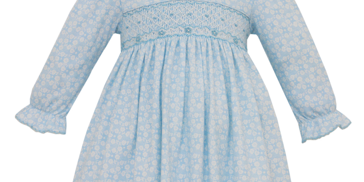 Petit Bebe Liberty London Smocked Knit Long Sleeve Dress – Kids on King
