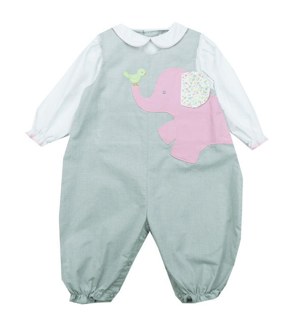 Petit Ami Elephant Appliqué Romper - Kids on King