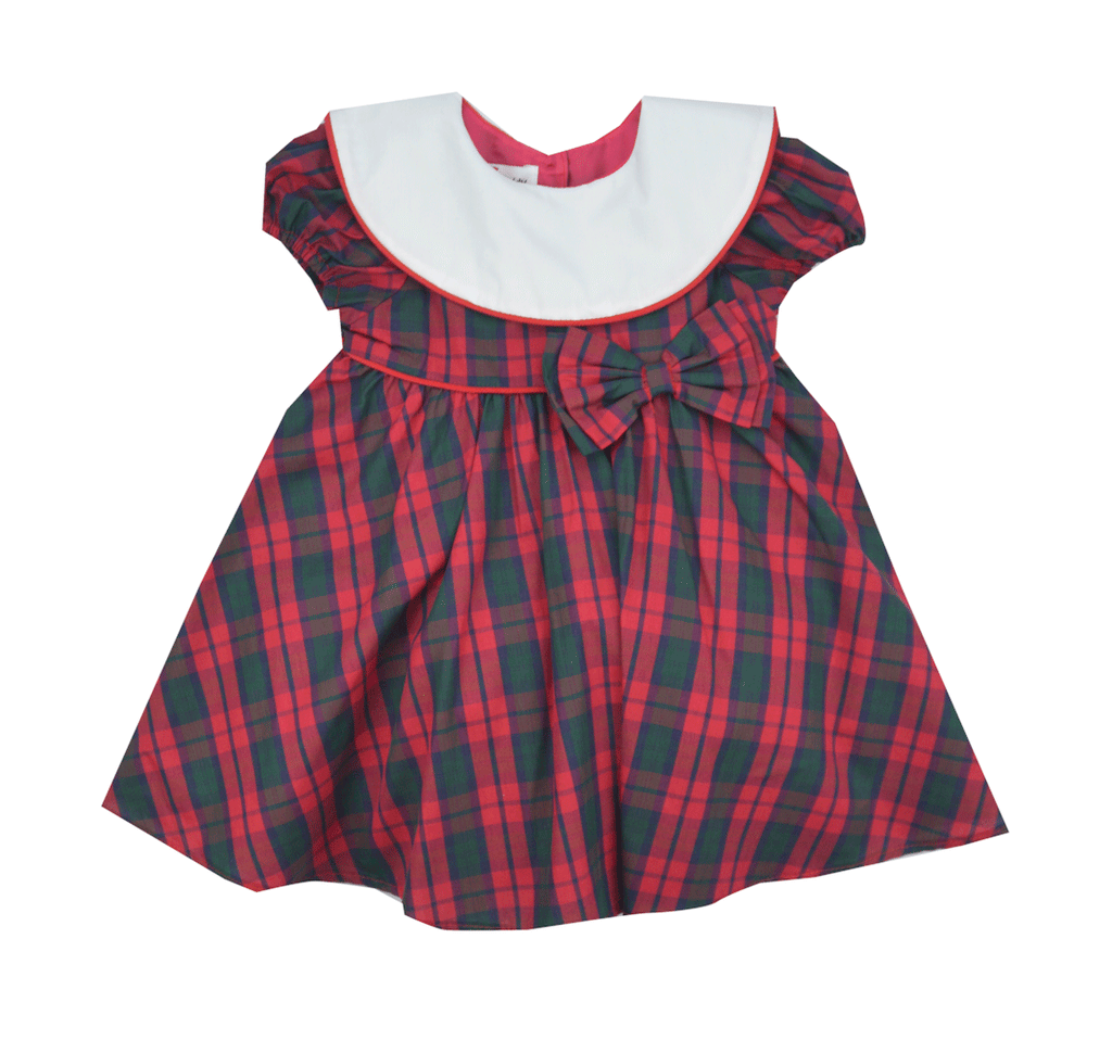 Jack & Teddy- Red Plaid Christmas Dress Jack & Teddy- Red Plaid Christmas Dress