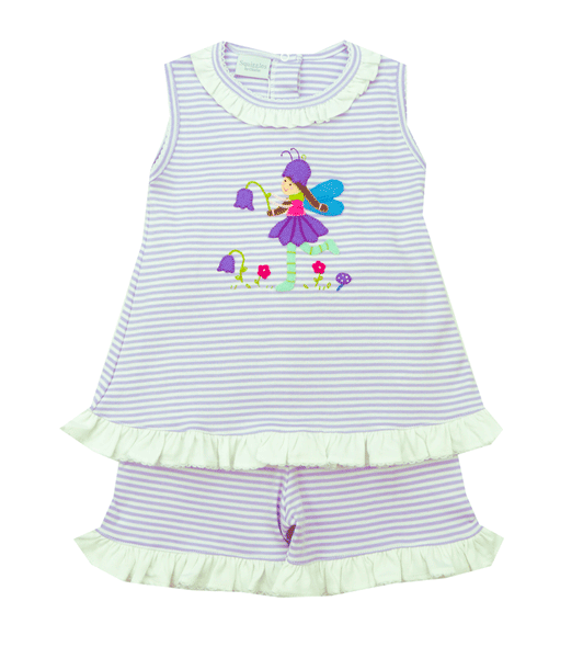 Squiggles by Charlie Fairy Appliqué Two Piece Shorts Set - Kids on King