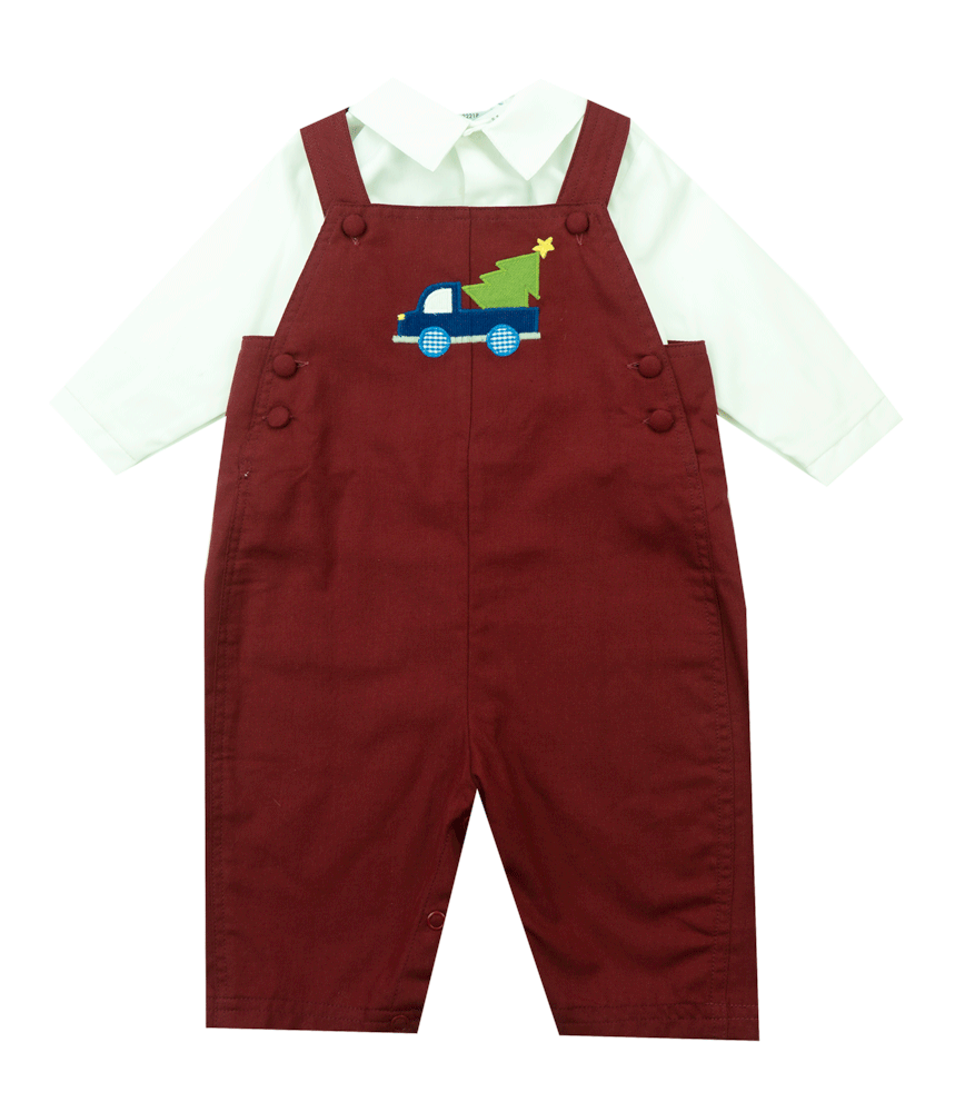 Petit Ami Two Piece Holiday Applique Longall - Kids on King