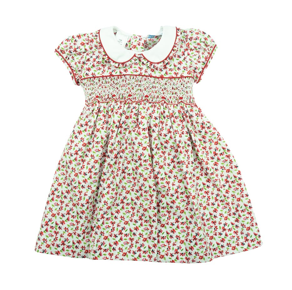 Lulu Bebe Rose Smocked Tie Back Dress Lulu Bebe Rose Smocked Tie Back Dress