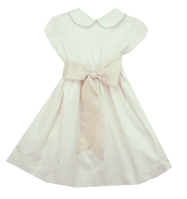 The Bailey Boys Khaki Stripe Tie Dress - Kids on King