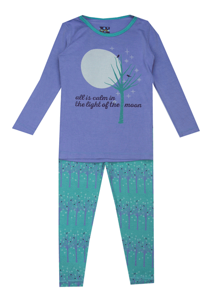 Kickee Pants Glacier Frosted Birch Pajama Set - Kids on King
