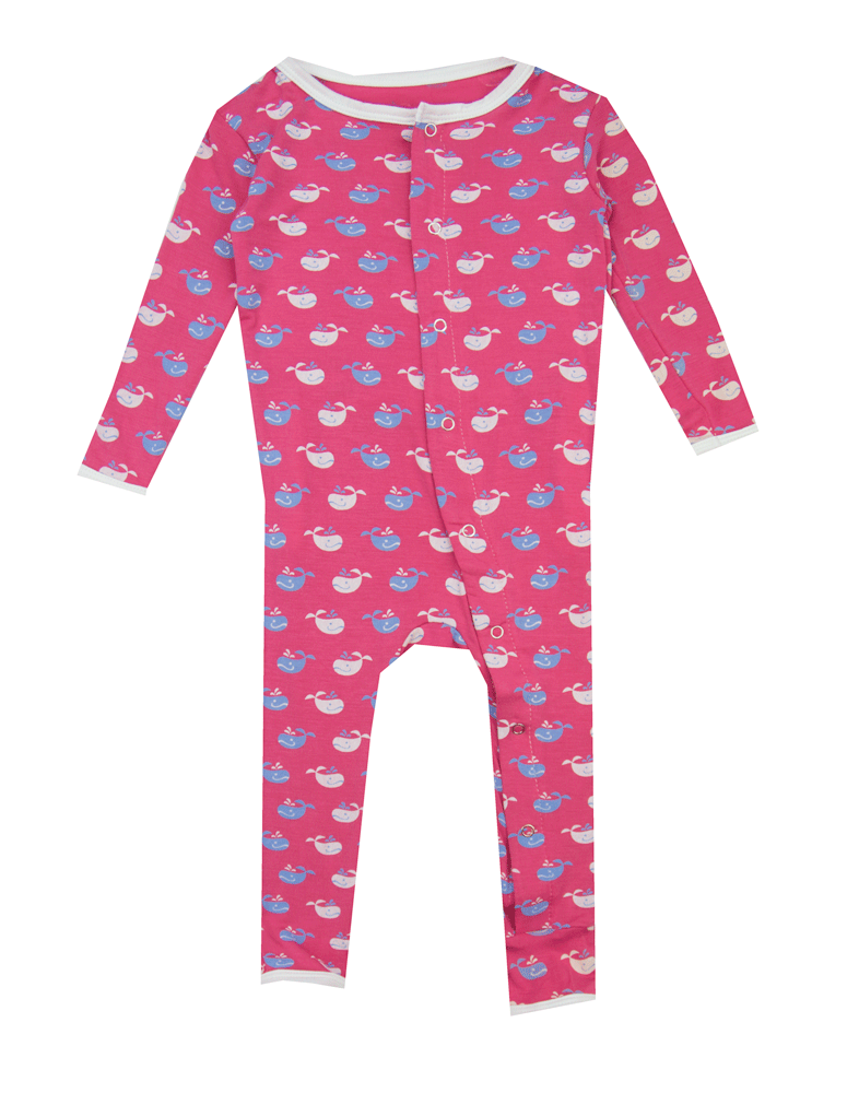 Kickee Pants Winter Rose Tiny Whale Coverall - Kids on King