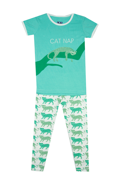 Kickee Pants Natural Leopard Pajama Set - Kids on King