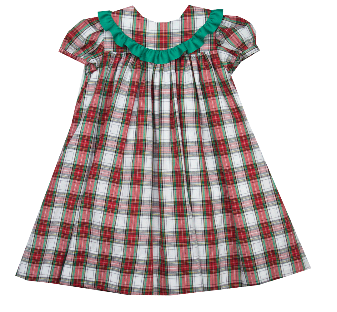 Bailey Boys Baby Dressy Bubble - Citrus Plaid main image 0