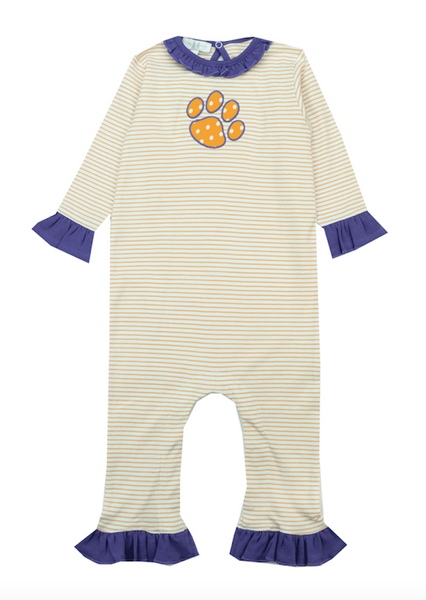 Magnolia Baby Tigers Applique Ruffles Playsuit - Kids on King