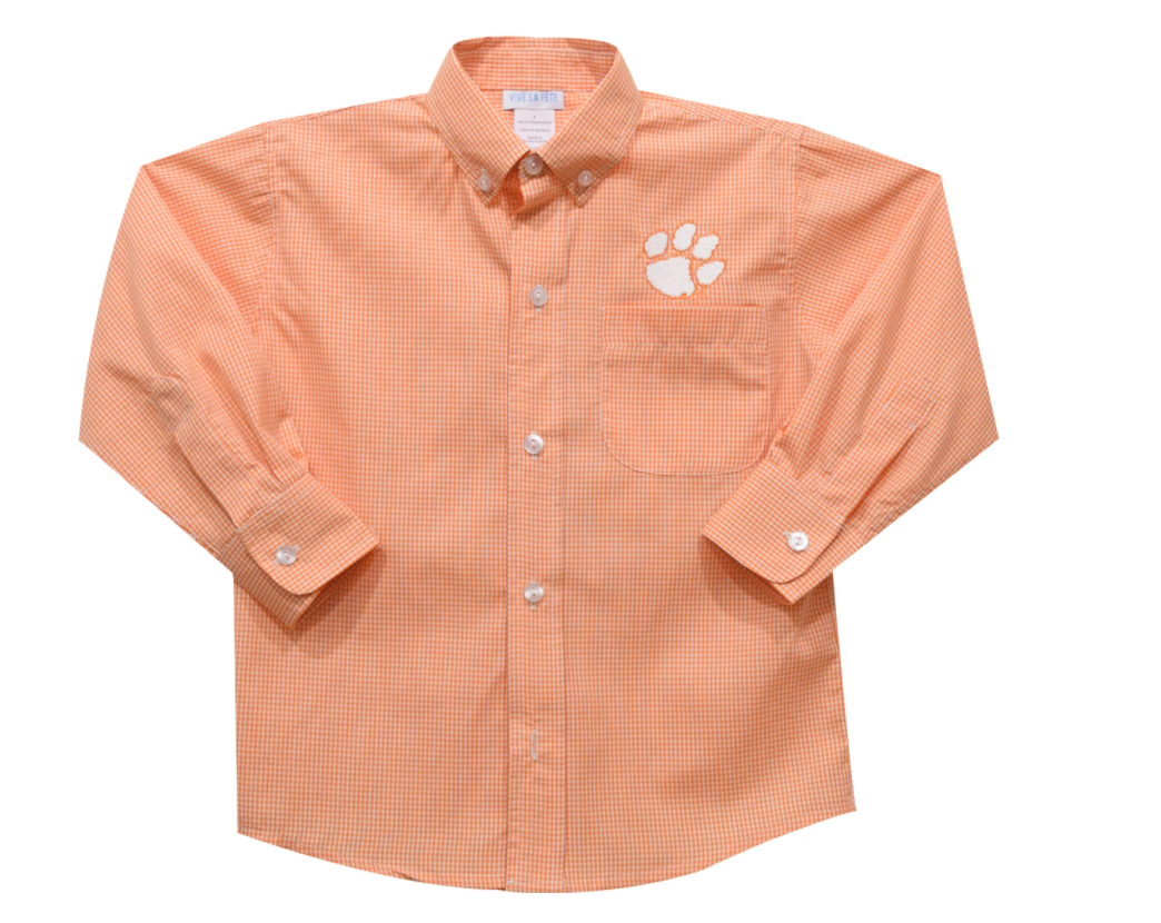 Clemson smocked outlet dress