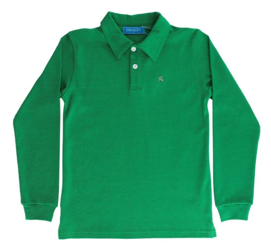 Bailey Boys Short Sleeve Henry Polo in Bayberry main image 1