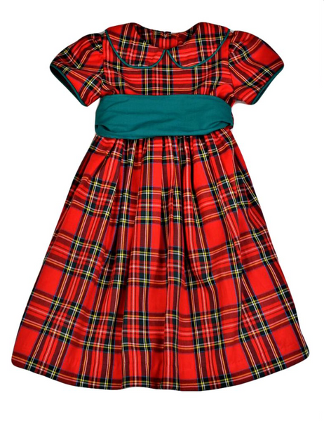 Funtasia Too Holiday Plaid Dress with Sash